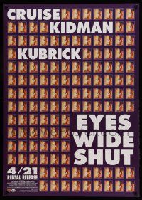 8p891 EYES WIDE SHUT video Japanese 29x41 '99 Stanley Kubrick, many small images of Cruise & Kidman
