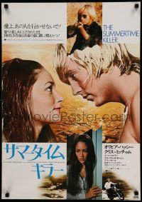 8p989 SUMMERTIME KILLER Japanese '73 close-up image of Olivia Hussey and Christopher Mitchum