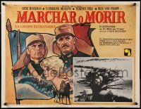 8p024 MARCH OR DIE Mexican LC '76 Hackman, Hill, French Foreign Legion battle by Drew Struzan!