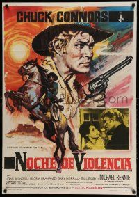 8p455 RIDE BEYOND VENGEANCE Spanish '66 Chuck Connors, the new giant of western adventure by Mac!