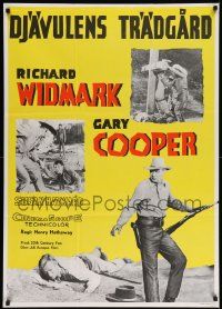 8p085 GARDEN OF EVIL Swedish R65 Gary Cooper, Susan Hayward & Richard Widmark!