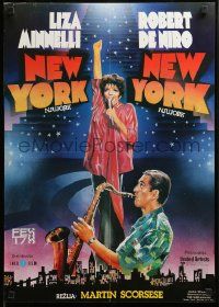 8p305 NEW YORK NEW YORK Yugoslavian 19x27 '78 Robert De Niro plays sax while Liza Minnelli sings!