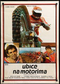 8p324 SPEED CROSS Yugoslavian 20x28 '79 completely different images of motorcycles and racing!