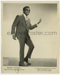 8r130 BOBBY TAYLOR 8.25x10 music publicity still '60s the musician who discovered the Jackson 5!