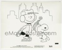 8r135 BOY NAMED CHARLIE BROWN 8x10.25 still '70 he's ice skating with Snoopy at Rockefeller Center!