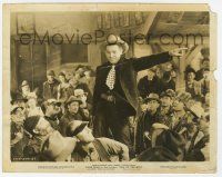 8r159 CALL OF THE WILD 8x10 still '35 happy Clark Gable stands & points over men in saloon!