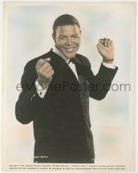 8r010 CHUBBY CHECKER color 8x10.25 still '61 great smiling portrait doing his trademark Twist!