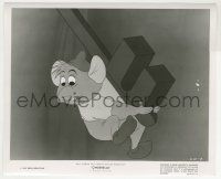 8r184 CINDERELLA 8.25x10 still '50 Disney, Gus the mouse sweating under weight of giant key!