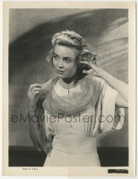 8r190 CLAUDIA 8x10.25 still '43 close up of Dorothy McGuire running her hand through her hair!