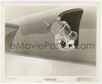 8r200 COMMANDO DUCK 8.25x10 still '44 paratrooper Donald Duck about to jump from WWII airplane!