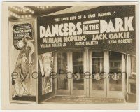 8r217 DANCERS IN THE DARK candid 8x10 still '32 incredible theater front w/ Three's a Crowd poster!