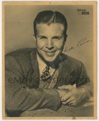 8r248 DICK POWELL deluxe 8x10 music publicity still '30s great smiling portrait for Decca Records!