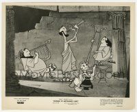 8r261 DONALD IN MATHMAGIC LAND 8.25x10 still '59 Donald Duck playing music with Ancient Romans!