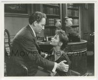 8r277 DR. JEKYLL & MR. HYDE 8x10 still '41 Spencer Tracy can't explain to scared Ingrid Bergman!