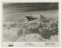 8r312 EYES IN OUTER SPACE 8x10.25 still '59 great Disney art of rocketship flying above the clouds!
