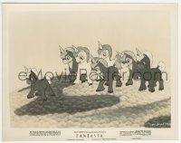 8r319 FANTASIA 8x10.25 still 1942 Disney cartoon, great image of unicorn babies on carpet!