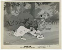 8r331 FATHER'S LION 8.25x10 still '52 Disney, shocked lion sees sleepwalking Goofy getting water!