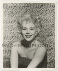 8r384 GIGI deluxe 8x10 still '58 smiling portrait of sexy Eva Gabor, wearing expensive jewelry!
