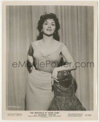 8r388 GINA LOLLOBRIGIDA 8.25x10 still '57 by dog statue when she made The Hunchback of Notre Dame!