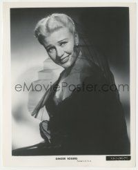 8r389 GINGER ROGERS 8.25x10 still '52 seated portrait in black lace from We're Not Married!