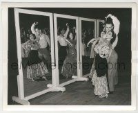 8r390 GIRL OF THE GOLDEN WEST candid 8x10 key book still '38 Rasch rehearses 50 dancers by Apger!