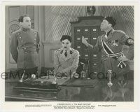 8r414 GREAT DICTATOR 8x10 still '40 Charlie Chaplin as Hynkel with Jack Oakie as Benzini Napaloni!