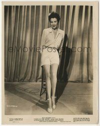 8r421 GUEST IN THE HOUSE 8x10.25 still '44 posed portrait of Ruth Warrick showing her sexy legs!