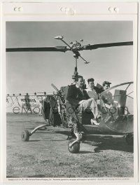 8r477 IT CAME FROM OUTER SPACE candid 8x11 key book still '53 Carlson & Rush in cropduster copter!