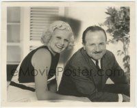 8r492 JEAN HARLOW/HAROLD ROSSON 8x10.25 still '33 they married while Hal was cameraman on Bombshell!
