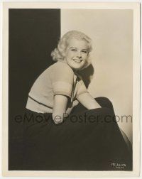 8r517 JOAN MARSH 8x10.25 still '34 seated smiling portrait of the pretty blonde star!