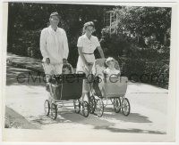 8r980 WINGS OF EAGLES 8.25x10 still '57 John Wayne & Maureen O'Hara walking with their kids!