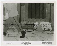 8r552 LADY & THE TRAMP 8.25x10 still '55 Disney, close up of sad Lady being led away on leash!