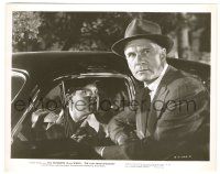 8r558 LADY FROM SHANGHAI 8x10.25 still '47 Glenn Anders stands by suspicious Orson Welles in car!