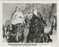 8r563 LAWRENCE OF ARABIA 8x10.25 still '63 Peter O'Toole & Omar Sharif on camels!