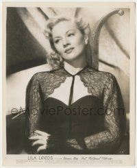 8r569 LILA LEEDS 8.25x10 still '40s portrait of the pretty blonde Warner Bros. actress in lace!