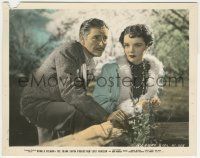 8r002 LOST HORIZON color 8x10 still '37 great image of Ronald Colman standing by Jane Wyatt!