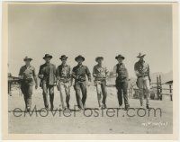 8r597 MAGNIFICENT SEVEN 8x10 still '60 great image of all seven gunfighters with drawn guns!