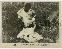 8r665 MURDER IN MISSISSIPPI 8x10.25 still '65 pretty Civil Rights worker in interracial romance!