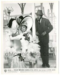 8r670 MY FAIR LADY 8x10.25 still '64 c/u of Rex Harrison admiring Audrey Hepburn's race dress!