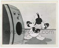 8r679 NEW SPIRIT 8x10 key book still '42 Disney, cartoon radio tells Donald Duck to pay Uncle Sam!