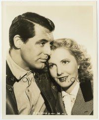 8r704 ONLY ANGELS HAVE WINGS deluxe 8x10 still '39 Cary Grant & Jean Arthur c/u by Whitey Schafer!