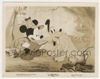 8r738 POINTER 8x10.25 still '39 Disney cartoon, Mickey Mouse & Pluto go hunting by the book!