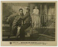 8r758 REBEL WITHOUT A CAUSE 8x10 still R57 James Dean's mother watches him manhandle Jim Backus!
