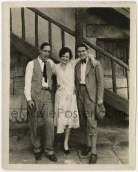 8r792 SAILORS' WIVES candid 8x10 still '28 Mary Astor w/ Lloyd Hughes & director Henabery, lost film