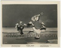 8r802 SALUDOS AMIGOS 8x10.25 still '43 Goofy dancing with his horse in the moonlight, Disney!