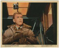 8r028 SPIRIT OF ST. LOUIS color 8x10 still #9 '57 close up of James Stewart as Charles Lindbergh!