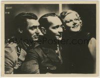 8r880 SUZY 8x10.25 still '36 great portrait of sexy Jean Harlow between Cary Grant & Franchot Tone!