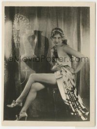 8r890 THELMA TODD 6x8 news photo '28 almost naked Thelma Todd in Vamping Venus, lost film!