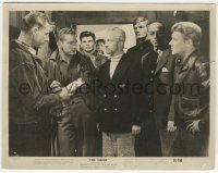 8r896 THING 8x10.25 still '51 Kenneth Tobey & Robert Cornthwaite surrounded by top cast!
