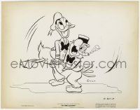 8r913 THREE CABALLEROS 8x10.25 still '44 cartoon art of Donald Duck dancing with Joe Carioca!